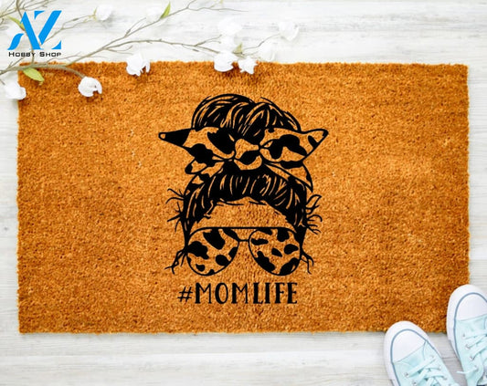 Out Doormat- Hashtag Momlife Doormat Welcome Doormat Porch Decor Fall Porch Decor Coir Doormat