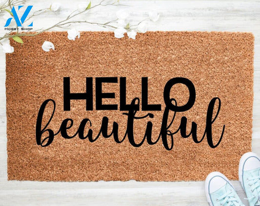 Out Doormat- Hello Beautiful Doormat 2 Welcome Doormat Porch Decor Fall Porch Decor Coir Doormat