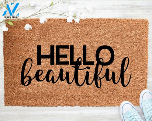 Out Doormat- Hello Beautiful Doormat 2 Welcome Doormat Porch Decor Fall Porch Decor Coir Doormat