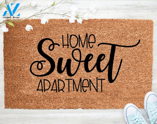 Out Doormat- Home Sweet Apartment Doormat Welcome Doormat Porch Decor Fall Porch Decor Coir Doormat