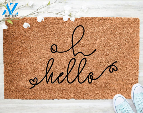 Out Doormat- Oh Hello Doormat Welcome Doormat Porch Decor Fall Porch Decor Coir Doormat