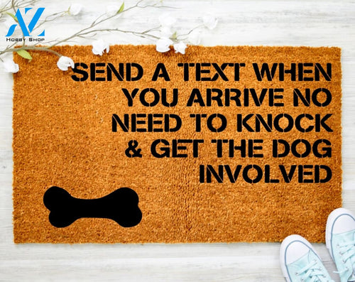 Out Doormat- Send A Text Doormat Welcome Doormat Porch Decor Fall Porch Decor Coir Doormat