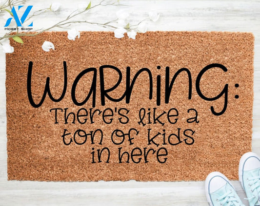 Out Doormat- Warning Doormat Welcome Doormat Porch Decor Fall Porch Decor Coir Doormat