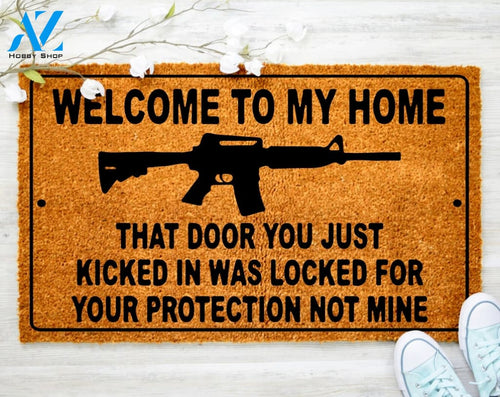 Out Doormat- Welcome To My Home Doormat Welcome Doormat Porch Decor Fall Porch Decor Coir Doormat