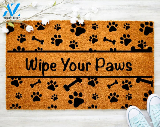 Out Doormat- Wipe Your Paws Doormat Welcome Doormat Porch Decor Fall Porch Decor Coir Doormat
