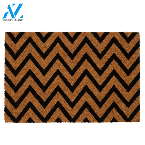 Outdoor Mat- Classic Spring Background Door Mat Home Decor Zig Zag