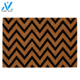 Outdoor Mat- Classic Spring Background Door Mat Home Decor Zig Zag