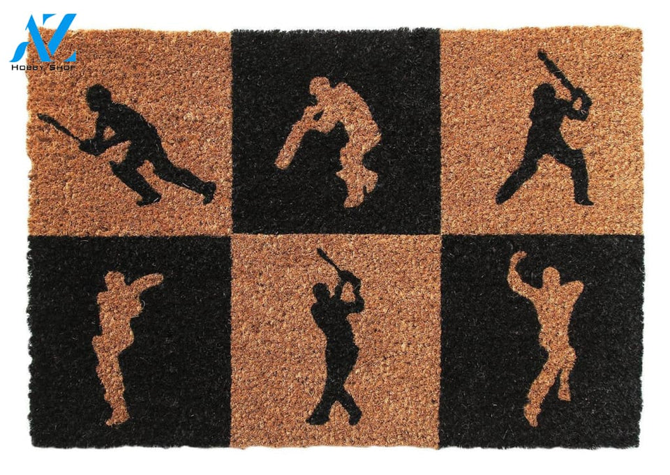Outdoor Mat- Cricket Sport Lovers Gift Cool Design Doormat Home Decor