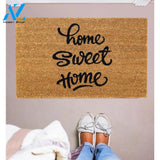 Outdoor Mat- Elegant Brown Home Sweet Home Design Doormat Home Decor