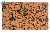 Outdoor Mat- Elegant Floral Twisted Ornate Design Doormat Home Decor
