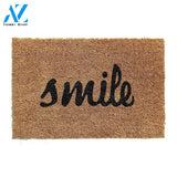 Outdoor Mat- Elegant Smile Black Text Cool Design Doormat Home Decor
