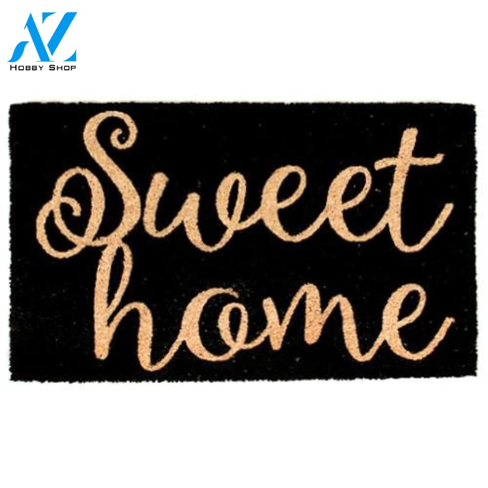 Outdoor Mat- Elegant Sweet Home Black Colour Cool Design Doormat Home Decor