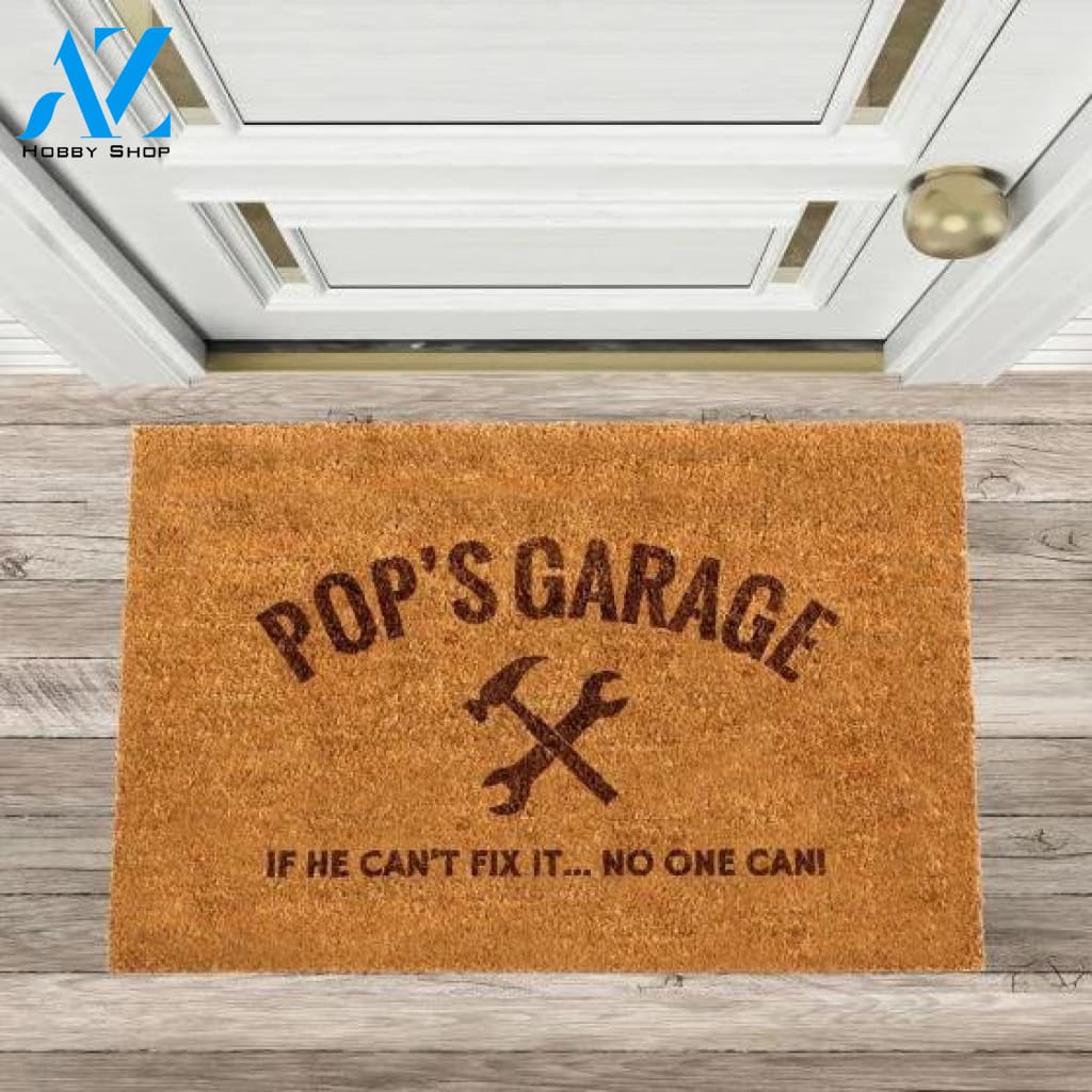 Outdoor Mat- Fathers Day Engraved Mancave No One Can Doormat Home Decor
