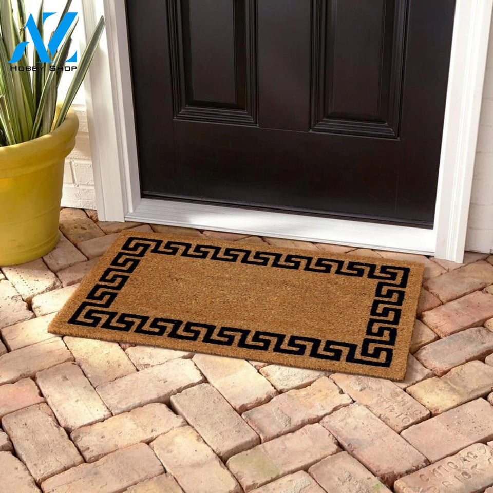 Outdoor Mat- Greek Pattern Traditional Border Cool Design Doormat Home Decor