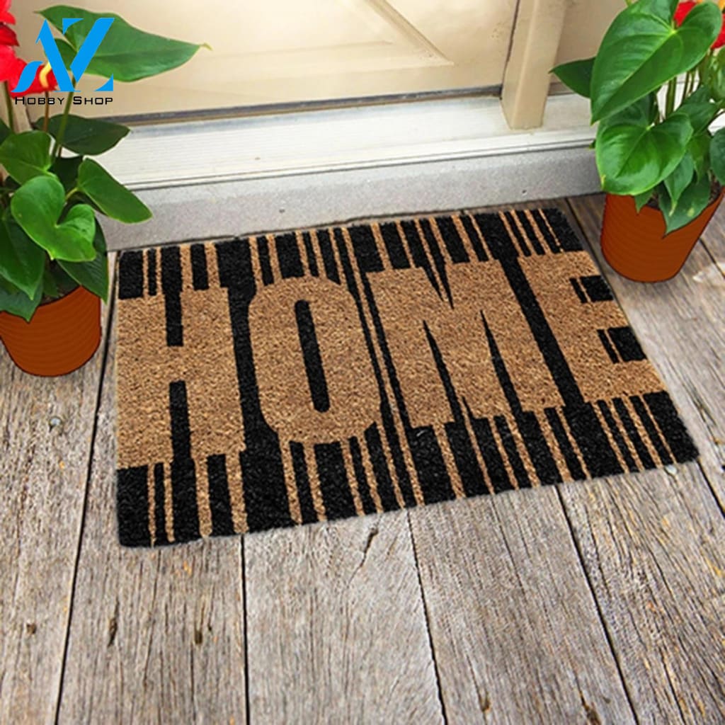 Outdoor Mat- Home Black Striped Cool Design Doormat Home Decor