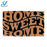 Outdoor Mat- Home Sweet Home Curvy Style Cool Design Doormat Home Decor