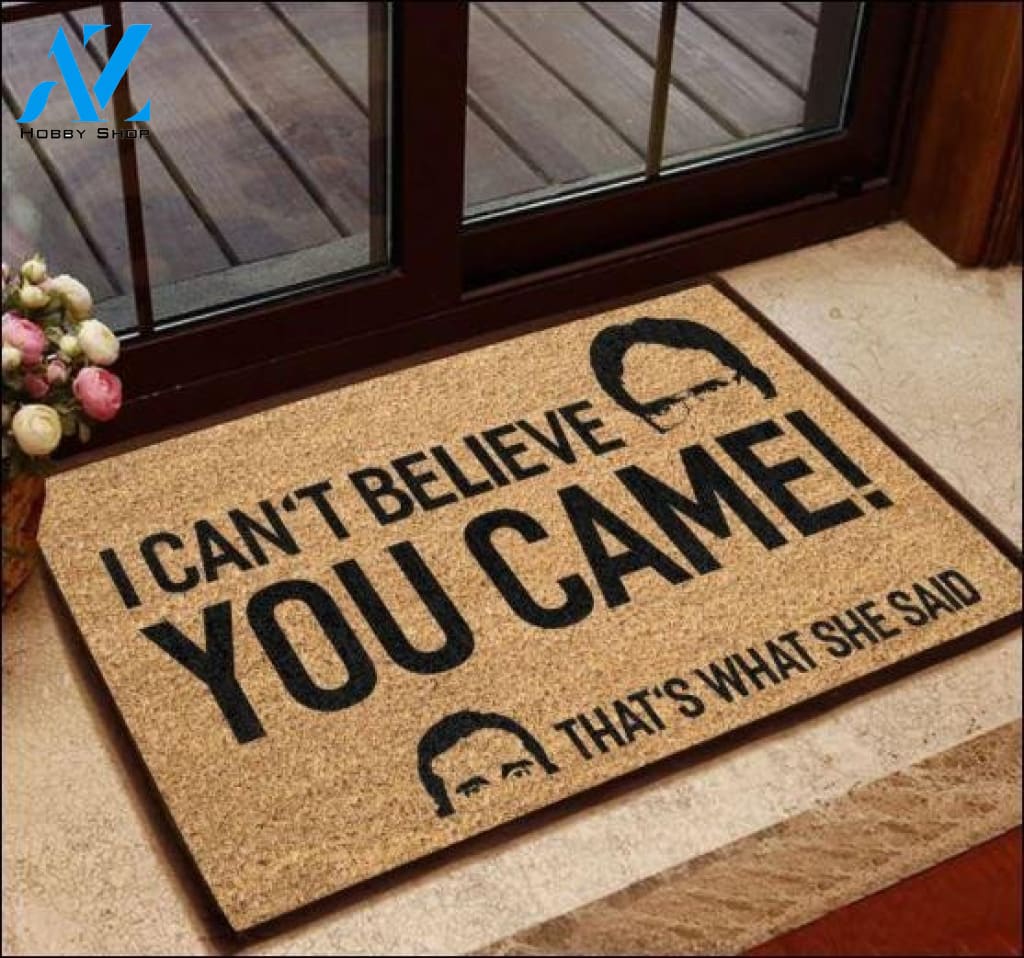 Outdoor Mat- I Cant Believe You Came That Is What She Said Doormat Home Decor