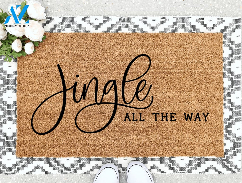 Outdoor Mat- Jingle All The Way Adorable Doormat Home Decor