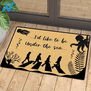 Outdoor Mat- Octopus Garden I Would Like To Be Under The Sea Doormat Home Decor