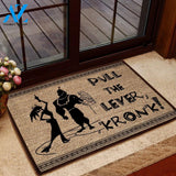 Outdoor Mat- Pull The Lever Kronk Coir Pattern Doormat Home Decor