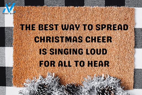 Outdoor Mat- Spread Christmas Cheer Vintage Style Door Mat Home Decor