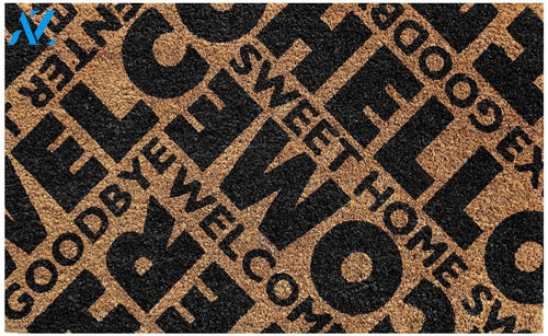 Outdoor Mat- Sweet Home Welcome And Goodbye Cool Design Doormat Home Decor