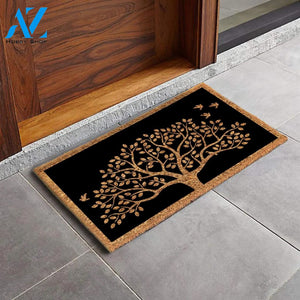 Outdoor Mat- Tree Of Life With Chirping Birds Cool Design Doormat Home Decor