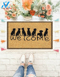 Outdoor Mat- Welcome Black Animals Printed Doormat Home Decor