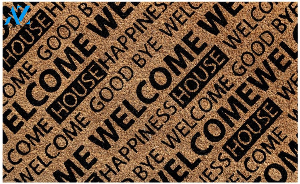 Outdoor Mat- Welcome House Happiness Good Bye Cool Design Doormat Home Decor