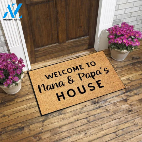 Outdoor Mat- Welcome to Nana and Papas House Doormat Home Decor