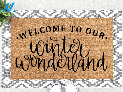 Outdoor Mat- Welcome To Our Winter Wonderland Doormat Home Decor