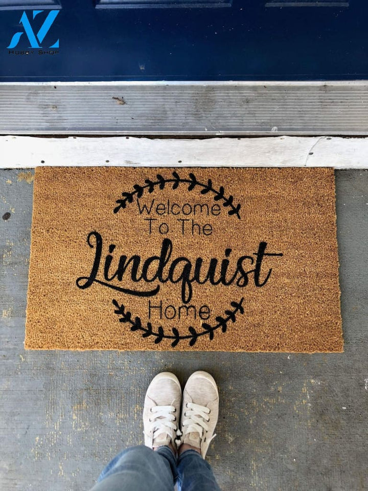 Outdoor Mat- Welcome To The Home Design Doormat Home Decor Custom Name