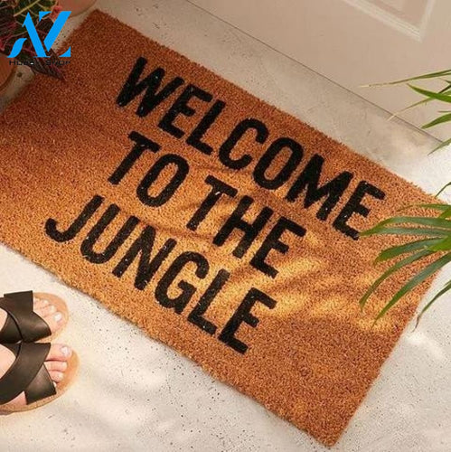 Outdoor Mat- Welcome To The Jungle Text Design Doormat Home Decor