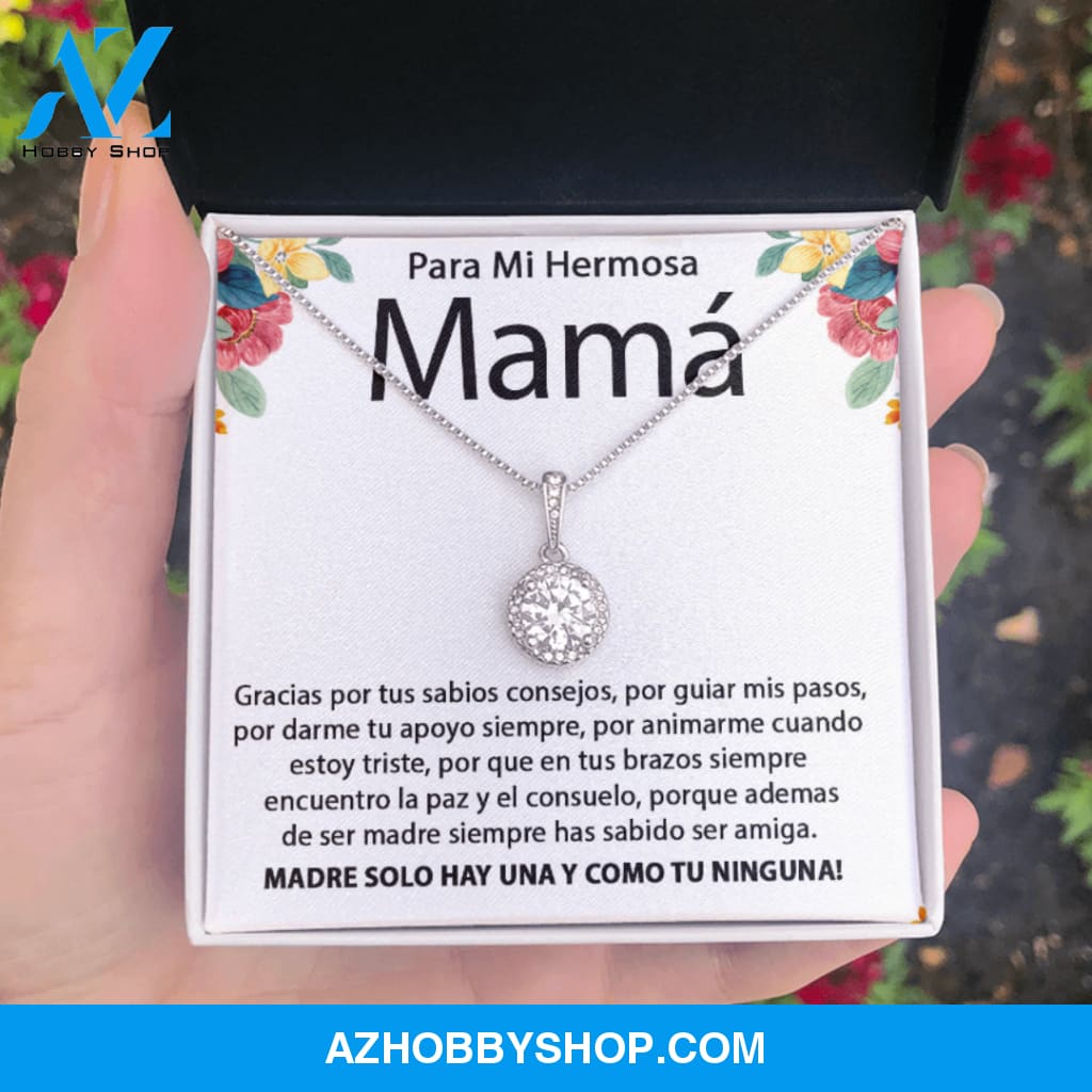Para Mi Hermosa Mamá | Eternal Hope Silver Necklace