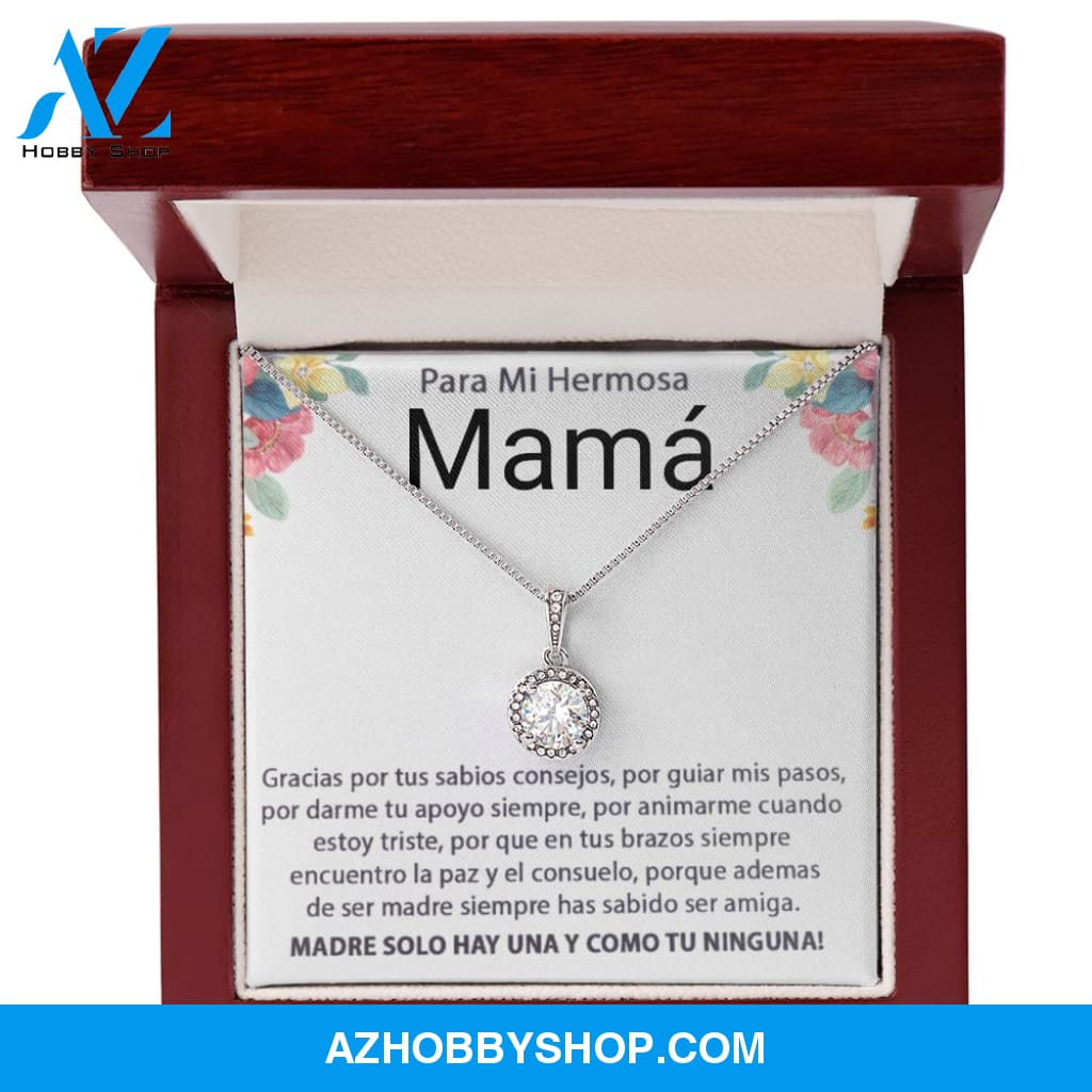 Para Mi Hermosa Mamá | Eternal Hope Silver Necklace