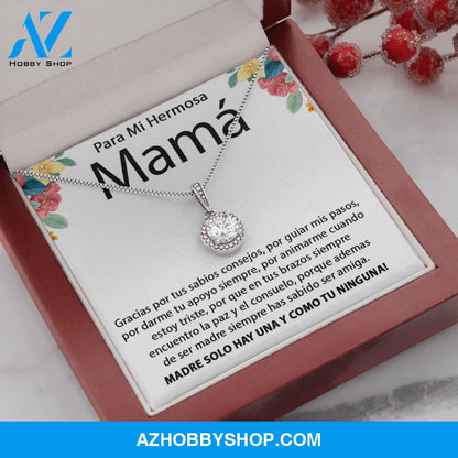 Para Mi Hermosa Mamá | Eternal Hope Silver Necklace