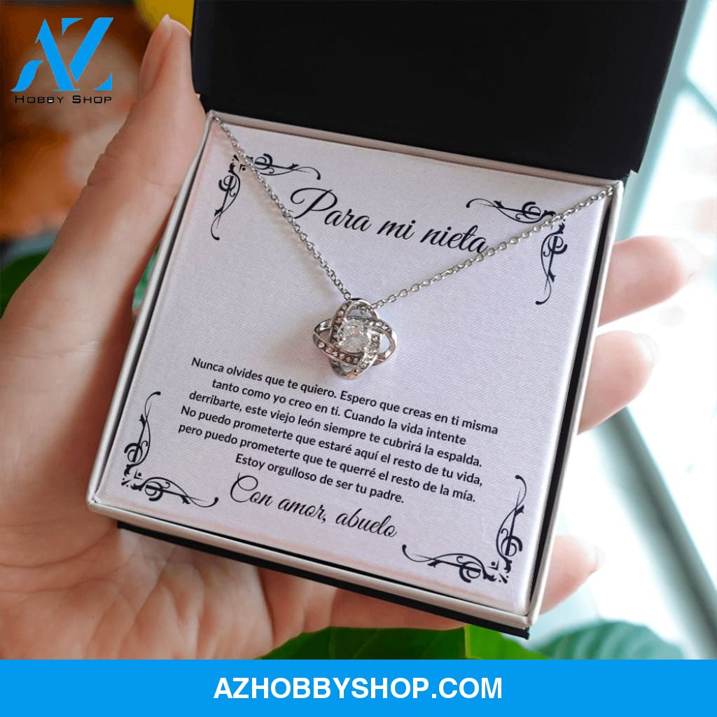 Para Mi Nieta - Love Knot Necklace