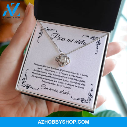 Para Mi Nieta - Love Knot Necklace