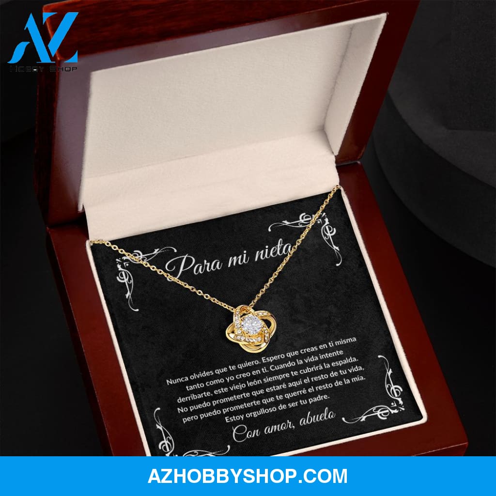 Para Mi Nieta - Love Knot Necklace