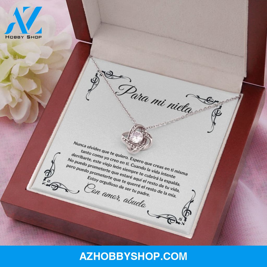 Para Mi Nieta - Love Knot Necklace