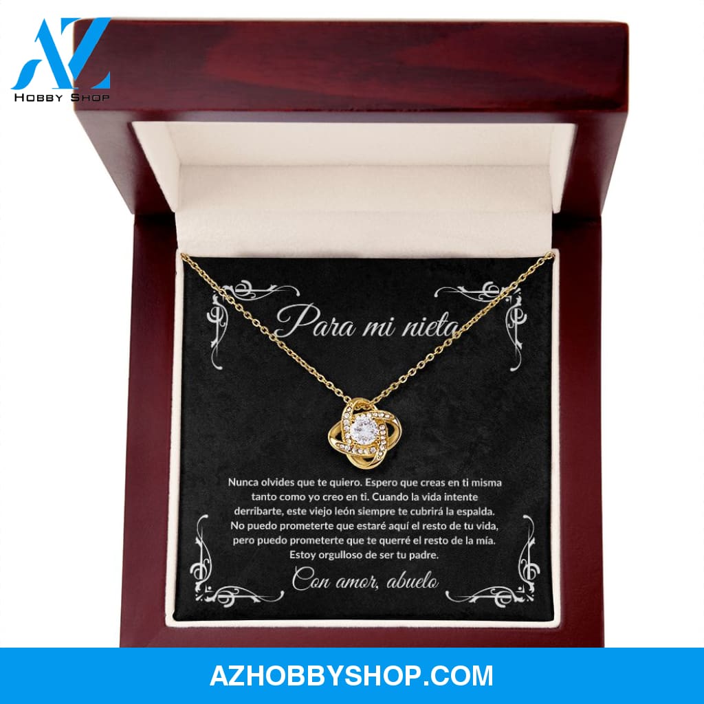 Para Mi Nieta - Love Knot Necklace