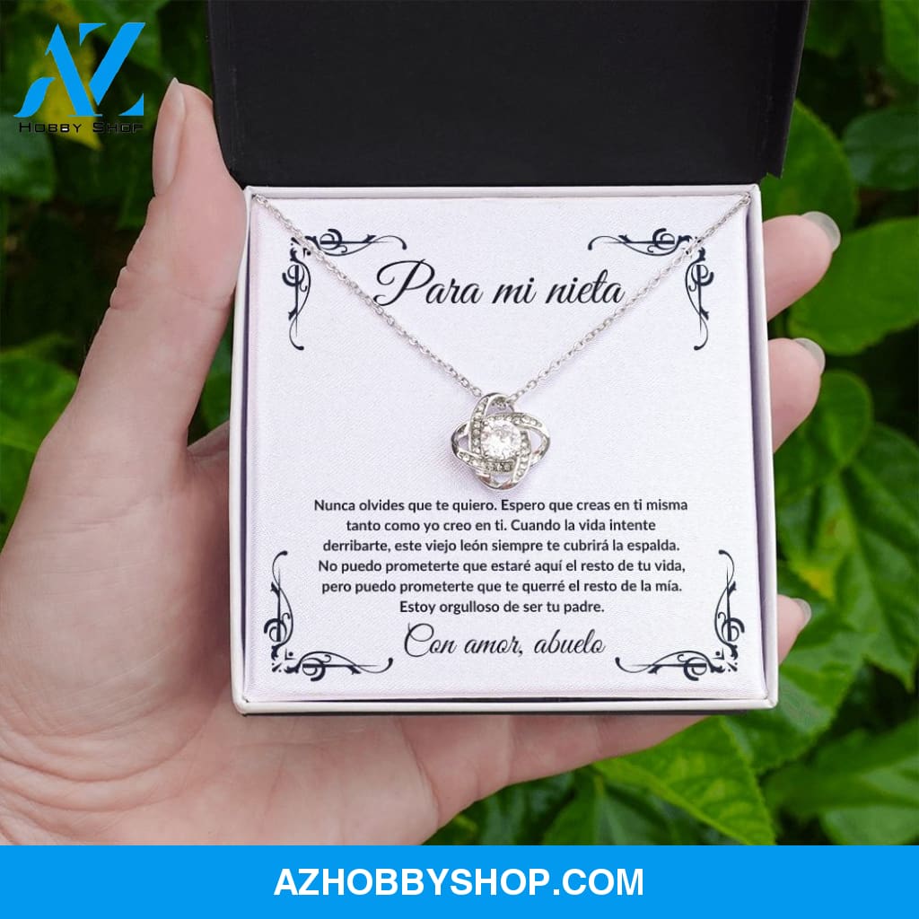 Para Mi Nieta - Love Knot Necklace