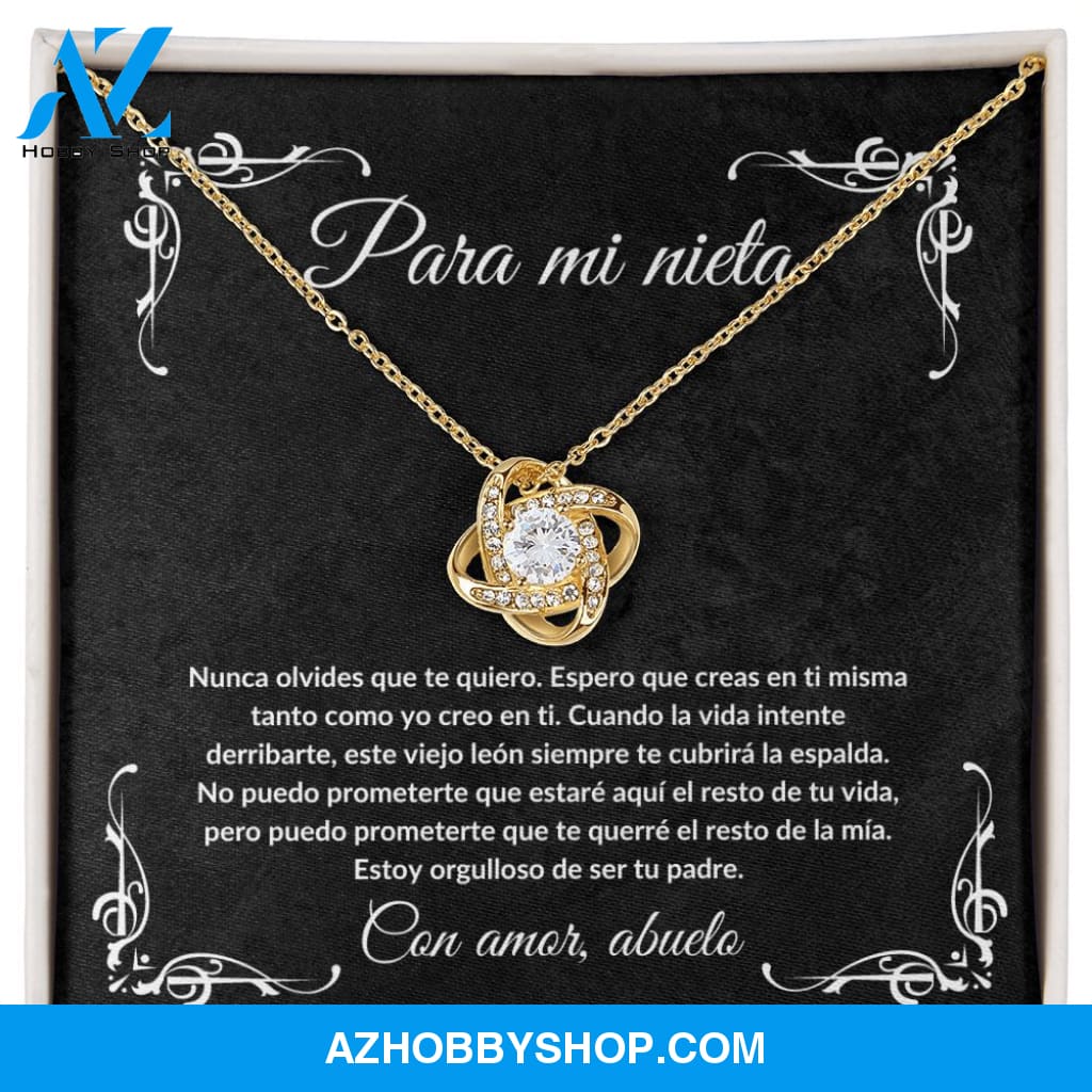 Para Mi Nieta - Love Knot Necklace