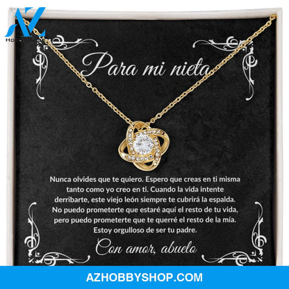 Para Mi Nieta - Love Knot Necklace