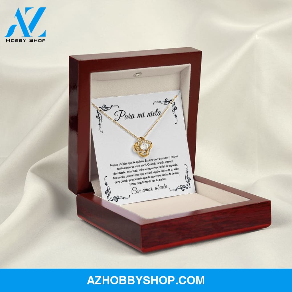 Para Mi Nieta - Love Knot Necklace