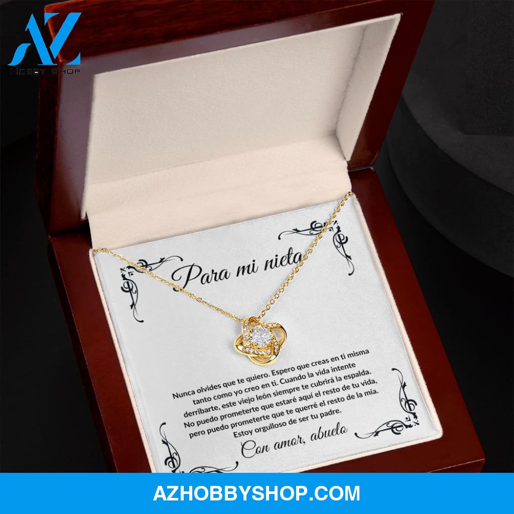 Para Mi Nieta - Love Knot Necklace
