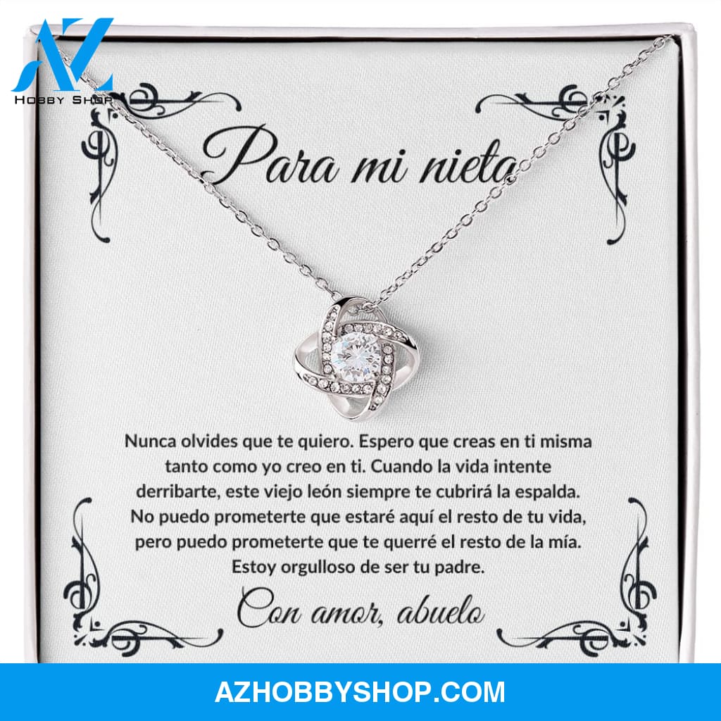 Para Mi Nieta - Love Knot Necklace