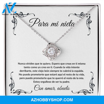 Para Mi Nieta - Love Knot Necklace