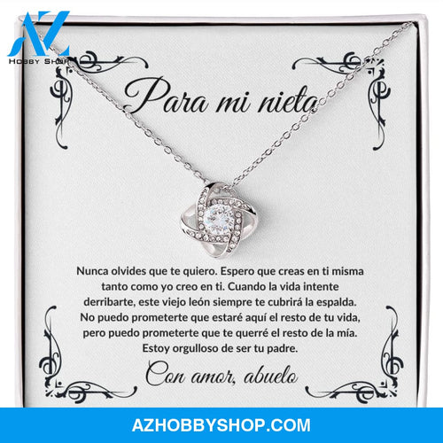 Para Mi Nieta - Love Knot Necklace