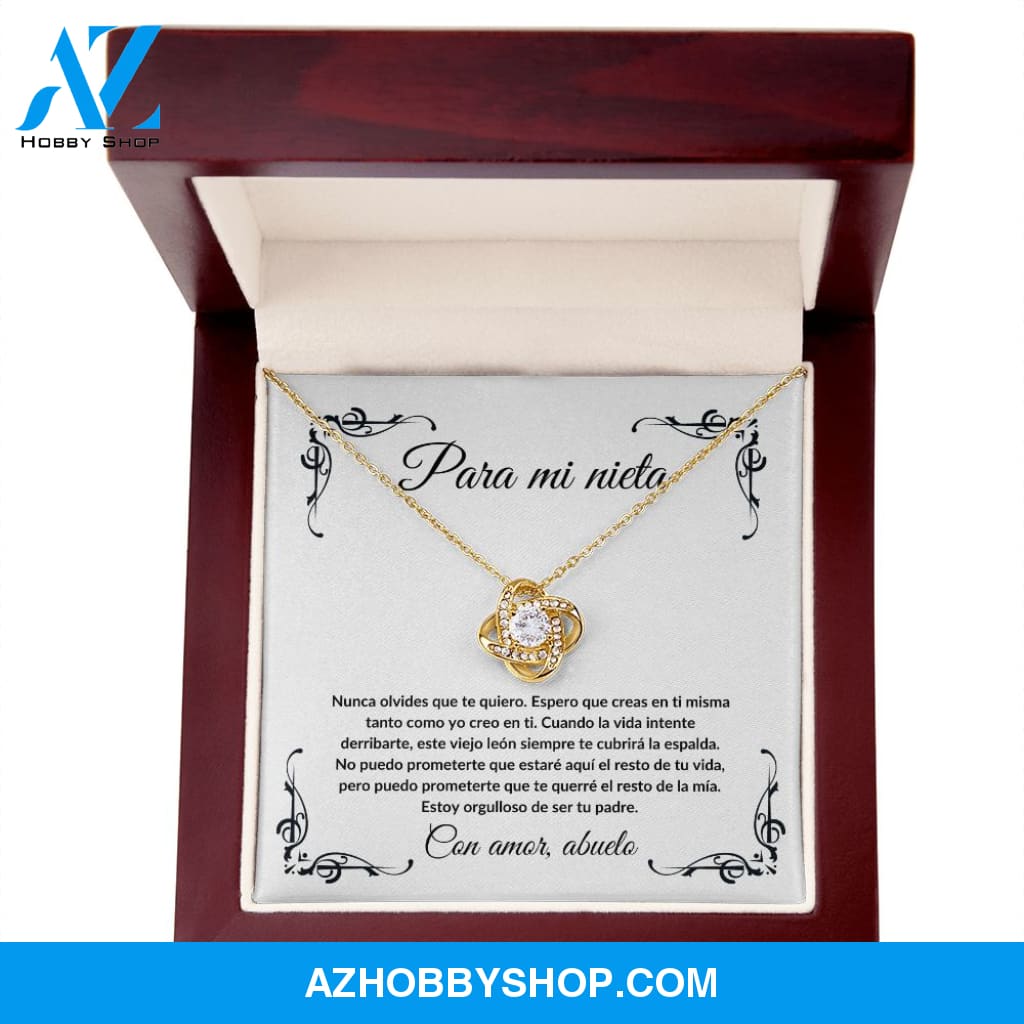 Para Mi Nieta - Love Knot Necklace